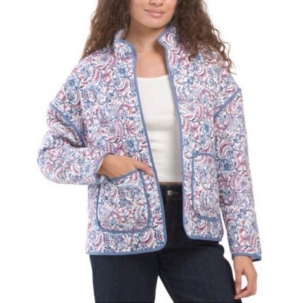 7 For All Mankind Floral/Paisley Quilted Jacket-Grandma Core-Medium- NWT